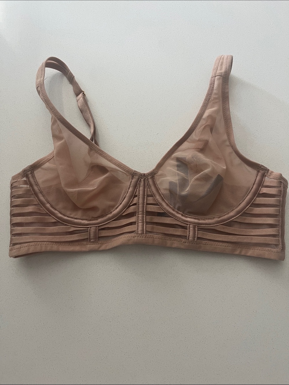 Victoria's Secret Sheer Underwire Bra in Nude